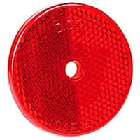 (image for) Trailer Red 2 3/8" Round Reflector Dexter/Redneck #B477R