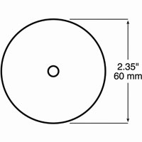 (image for) Trailer Red 2 3/8" Round Reflector Dexter/Redneck #B477R
