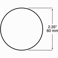 (image for) Trailer Reflector 2 3/8" Amber Round Dexter/Redneck #B481A