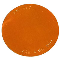 (image for) Trailer Reflector 2.88" Amber Round Adhesive Back Dexter/Redneck #B490A