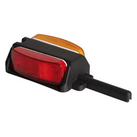 (image for) Trailer Marker Clearance 4" Fender Bracket Incandescent Light Kit Red/Amber Left Dexter/Redneck #BA-44FNL