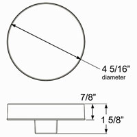 (image for) Trailer Back Up Light LED 4" Round Standard Dexter/Redneck #BUL-11CB