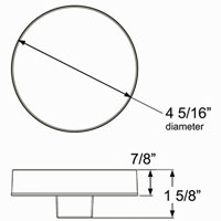 (image for) Trailer Back Up Incand Light Kit 4" Round 10 diode DOT Compliant Standard Dexter/Redneck #BUL-11CBK