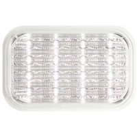 (image for) Trailer Back Up Light LED 5.25" Rectangular 16 Diode Clear Micro-Flex Dexter/Redneck #BUL35CB