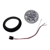 (image for) Trailer Utility Light Kit LED 4" Round Standard Dexter/Redneck #BUL-43CBK