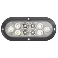 (image for) Trailer Utility Light LED 6" Oval LED 10 Diode Dexter/Redneck #BUL-78CB