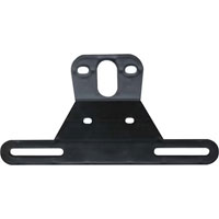 (image for) Trailer License Plate Bracket Black Plastic Dexter/Redneck #LP-10SB