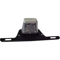(image for) Trailer License Plate Light Incandescent 3.5" 1 Wire With Bracket Dexter/Redneck #LP-52CB