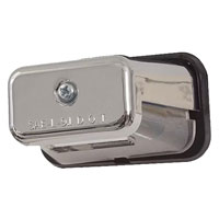 (image for) Trailer License Plate Light Incandescent Chrome Stud Mount Dexter/Redneck #LP41CB