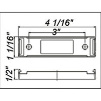 (image for) Trailer Marker Clearance Incandescent Light Kit Incandescent Thinline Red Dexter/Redneck #LT01-155