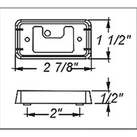 (image for) Trailer Marker Clearance Inc Light Kit Incandescent Mini Thinline Amber Dexter/Redneck #LT01-170