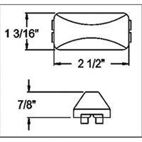 (image for) Trailer Marker Clearance Inc Light Kit Inacndescent Mini Thinline Red Dexter/Redneck #LT01-175
