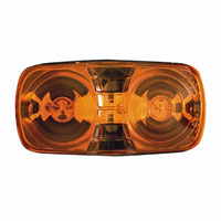 (image for) TrailerMarker Clearance Light Only Incadescent Amber 2 Bulb Dexter/Redneck #LT01-200
