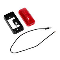 (image for) Trailer Marker Clearance Light Kit LED 2.875" Rectangular Mini Thinline 1 Diode Red Dexter/Redneck #LT02-230
