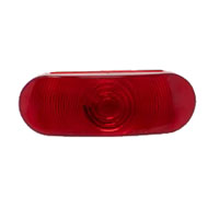 (image for) Trailer Stop/Turn/Tail Light Only Incandescent 6'' Oval 2 Bulb Red Dexter/Redneck #LT03-190
