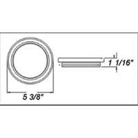 (image for) Trailer Stop/Turn/Tail Light Kit Incandescent 4'' Round Red Dexter/Redneck #LT03-300
