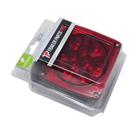 (image for) Trailer Stop/Turn/Tail Light Only LED 4.75 Square 14 Diode Red Right Hand Dexter/Redneck #LT04-100