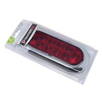 (image for) Trailer Stop/Tail/Turn Light LED 6" Oval Red Flange Mount Dexter/Redneck #LT04-160