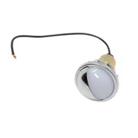 (image for) Trailer License Plate Light Incandescent Chrome Snap In Dexter/Redneck #LT05-300