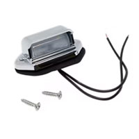 (image for) Trailer License Plate Light LED Mini 2 Diode Chrome Dexter/Redneck #LT05-350