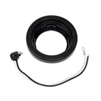 (image for) Trailer Light 2.5" Round Surface Mount Grommet & 2 Wire Pigtail Dexter/Redneck #LT06-355