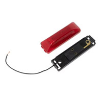 (image for) Trailer Marker Clearance Light Kit LED 4" Rectangular 4 Bulb Red Thinline Standard Dexter/Redneck #M161KR