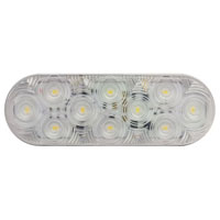 (image for) Trailer Back Up Light 6" Oval Lumenx Grommet Mount Dexter/Redneck #M821C-10