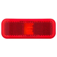 (image for) Trailer Marker Clearance Light 4" Incandescent Red Reflex Dexter/Redneck #MC-44RB