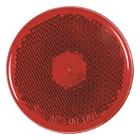 (image for) Trailer Marker Clearance Incandscent Light 2 1/2" Round Red Reflex Dexter/Redneck #MC-57RB