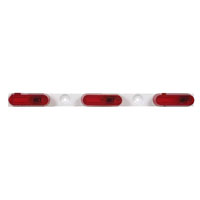 (image for) Trailer Identification Light Bar Incandescent Red Steel White Base Dexter/Redneck #MC77RB
