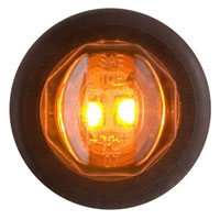 (image for) Trailer Marker Clearance Light LED 3/4" Round Amber Standard Dexter/Redneck #MCL-11AKB