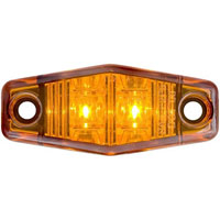 (image for) Trailer Marker Clearance Light LED 2.5" Hexagon Amber Dexter/Redneck #MCL-13AB