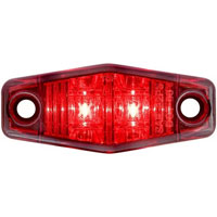 (image for) Trailer Marker Clearance Light LED 2.5" Hexagon Red Mini Dexter/Redneck #