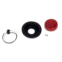 (image for) Trailer Marker Clearance Light Kit LED 2 1/2" Round Red Fleet Count Dexter/Redneck #MCL-527RBK