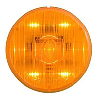 (image for) Trailer Marker Clearance Light Only LED 2" Round Amber 5 Diode Standard Dexter/Redneck #MCL54AB