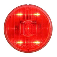 (image for) Trailer Marker Clearance Light Only LED 2" Round 5 Diode Red Standard Dexter/Redneck #MCL-54RB