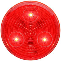 (image for) Trailer Marker Clearance Light LED 2" Round Red Standard Dexter/Redneck #MCL-55RB