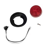 (image for) Trailer Marker Clearance Light Kit LED 2" Round Red Fleet Count Dexter/Redneck #MCL-56RBK