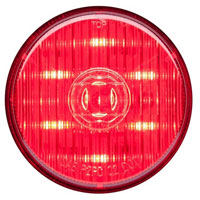 (image for) Trailer Marker Clearance Light Only LED 2 1/2" Round 7 Diode Red Standard Dexter/Redneck #MCL-58RB