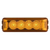 (image for) Trailer Marker Clearance Light LED 4.03" Amber Thinline Micro-Flex DexterRedneck #MCL-63AB