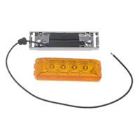 (image for) Trailer Marker Clearance Light Kit Thinline Amber Micro-Flex Dexter/Redneck #MCL-63ABKC