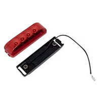 (image for) Trailer Marker Clearance Light Kit LED Thinline Red Micro-Flex Dexter/Redneck #