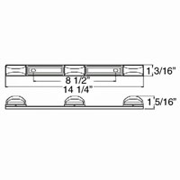 (image for) Trailer Identification Light Bar LED 14.25" 9 Diode Waterproof Red Dexter/Redneck #MCL-97RB