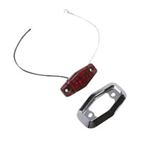 (image for) Trailer Marker Clearance Light Kit Rectangular Red Dexter/Redneck #MCL13RBK