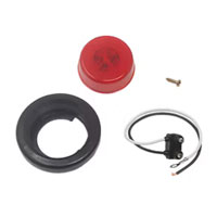 (image for) Trailer Marker Clearance Light Kit LED 2" Round Red Glolight Dexter/Redneck #MCL155RBK