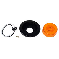 (image for) Trailer Marker Clearance Light Kit LED 2 1/2" Round 9 Diode Amber Glolight Dexter/Redneck #MCL157ABK