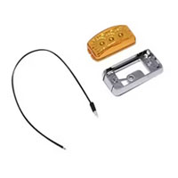 (image for) Trailer Marker Clearance Light Kit LED 2.5" Mini Thinline Amber Microflex Dexter/Redneck #MCL191AB