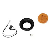(image for) Trailer Marker Clearance Light Kit LED 2" Round 5 Bulb Amber Standard Dexter/Redneck #MCL54ABK