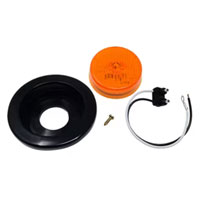 (image for) Trailer Marker Clearance Light Kit LED 2 1/2" Round 7 Bulb Amber Standard Dexter/Redneck #MCL58ABK