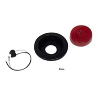 (image for) Trailer Marker Clearance Light Kit LED 2 1/2" Round 7 Bulb Red Standard Dexter/Redneck #MCL58RBK